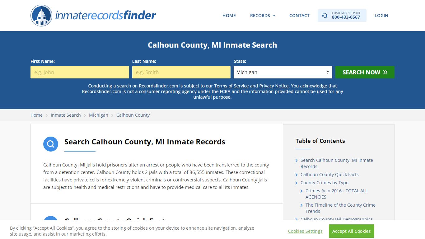 Calhoun County, MI Inmate Lookup & Jail Records Online